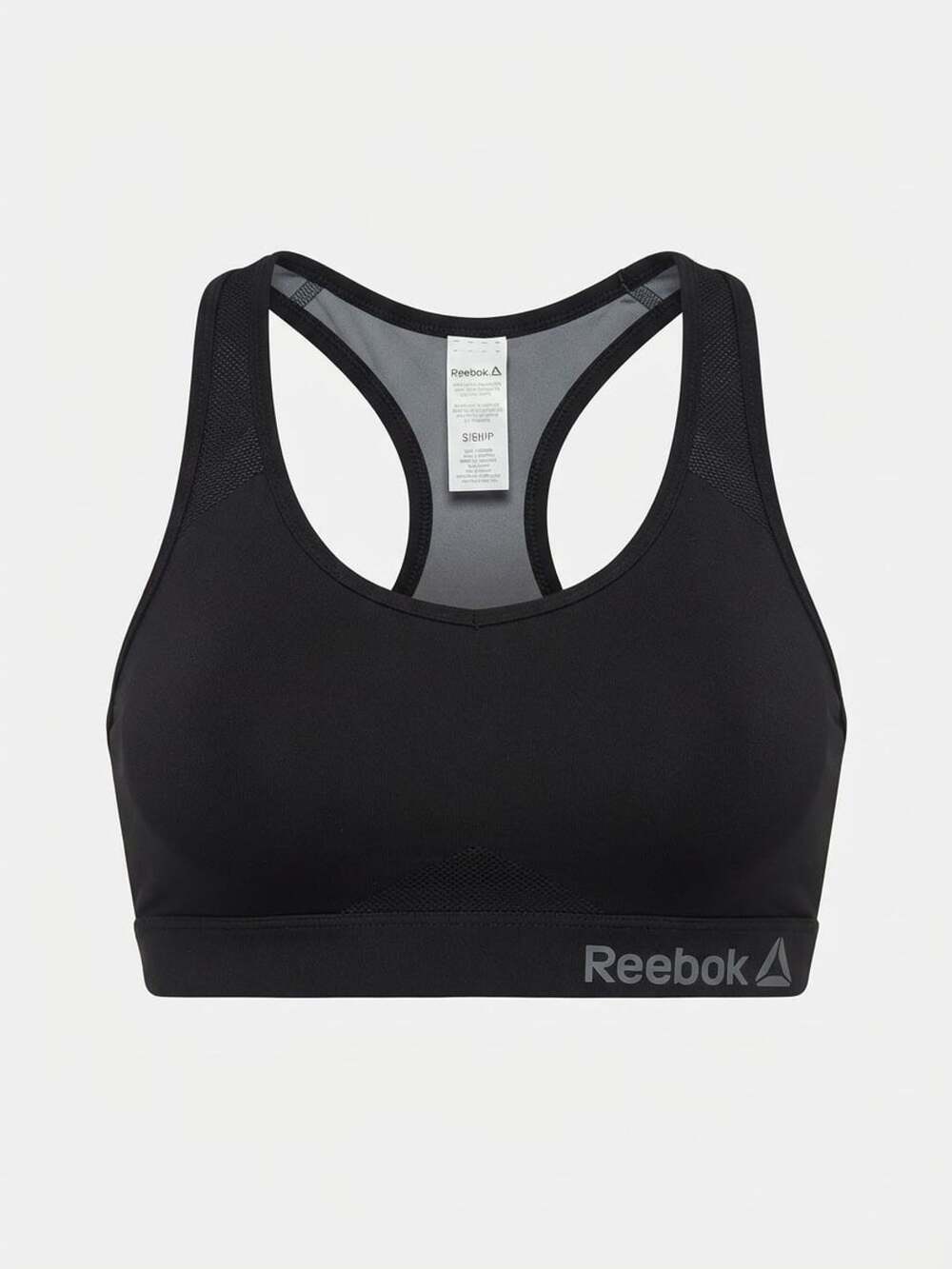 Reebok Sports Bra Size S Black Racerback